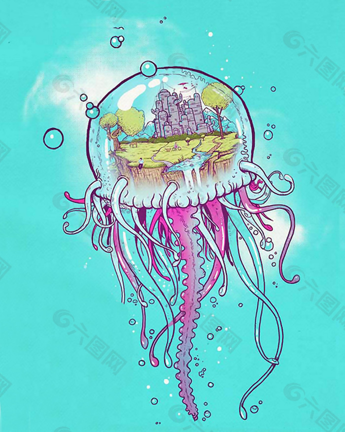 位图 插画 插画师 MadCobra 海洋生物 免费素材
