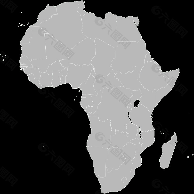 轮廓图非洲