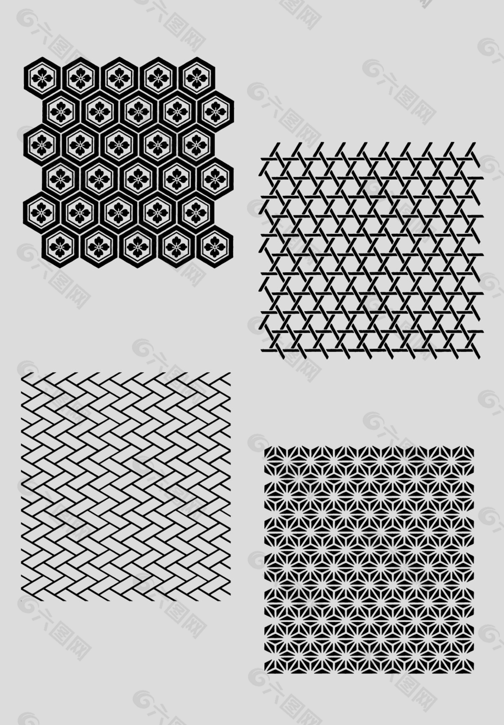 日本矢量风格窗格