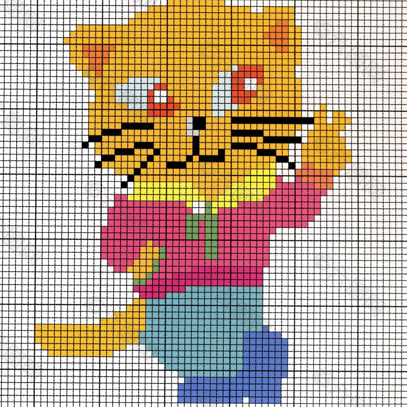 毛衫图案 小猫 毛衣 免费素材