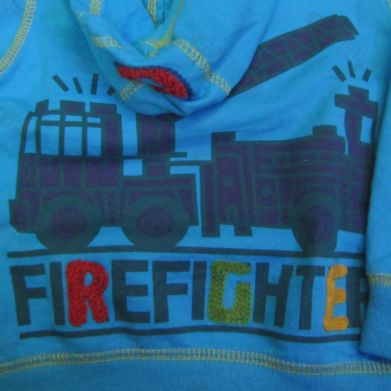 童装 T恤图案 交通工具 消防车 免费素材