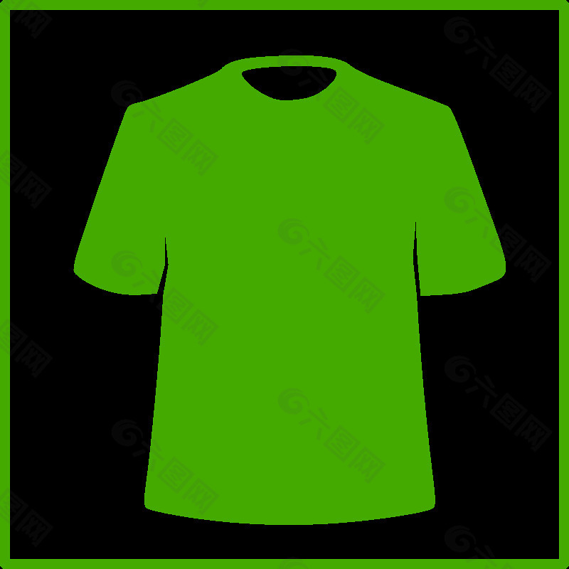 生态绿色服装的图标