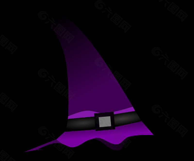 紫色的巫师帽