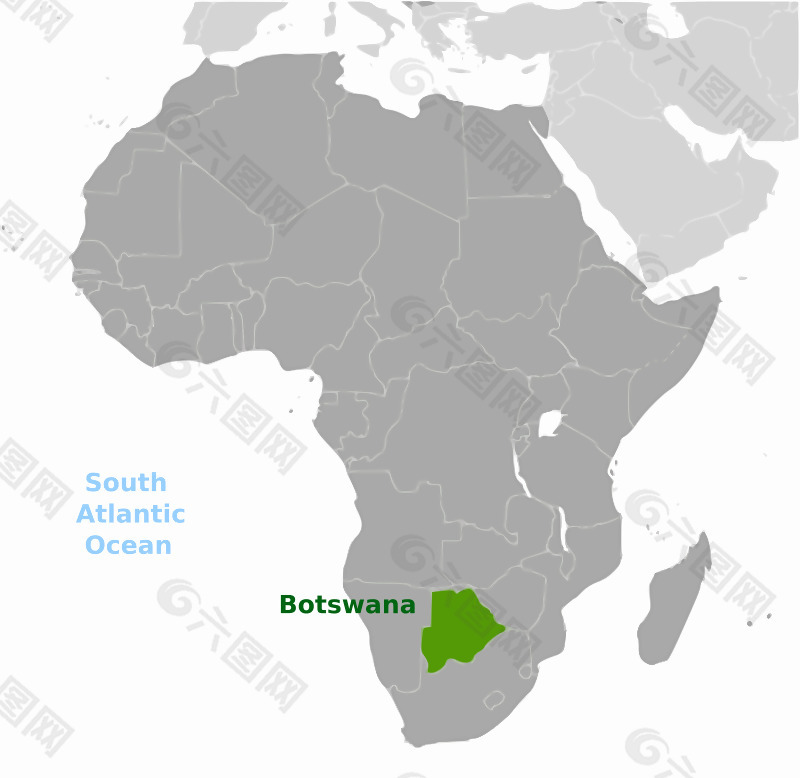 博茨瓦纳地理位置标签