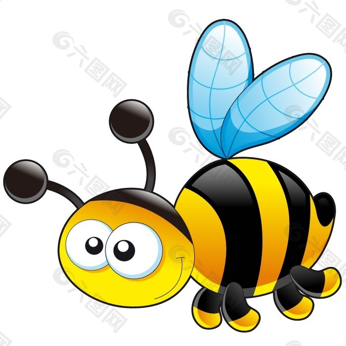 印花矢量图 童装 卡通动物 动物 蜜蜂 免费素材