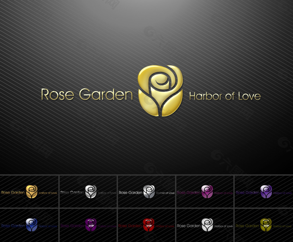 玫瑰logo设计