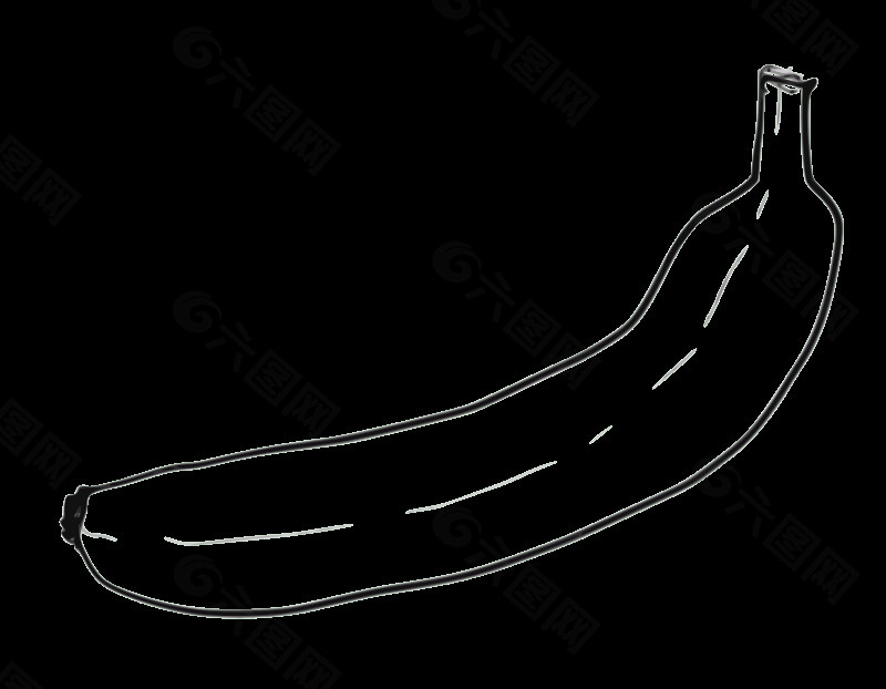 单线条的香蕉