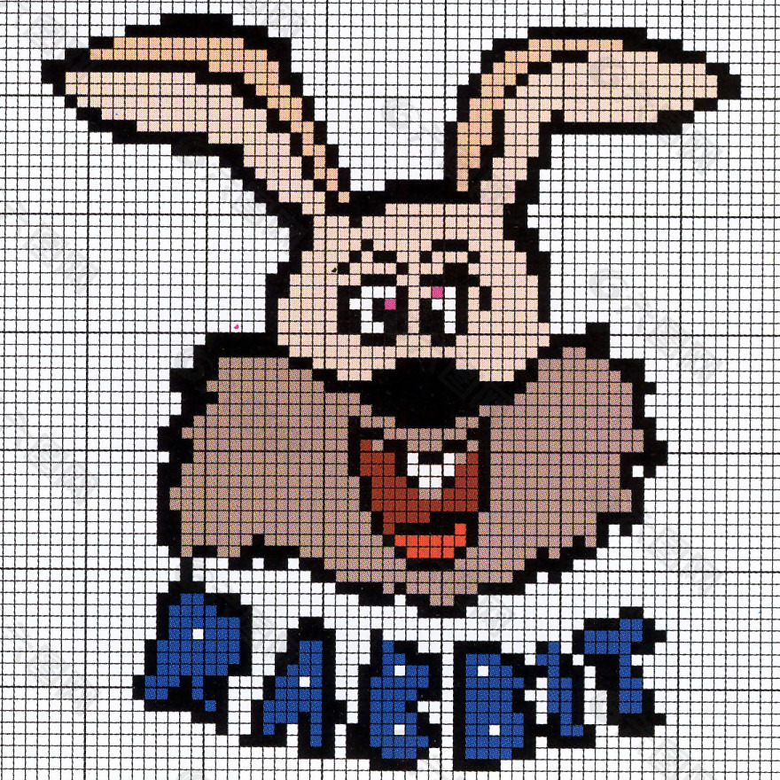 毛衫图案 兔子 英文 毛衣 免费素材