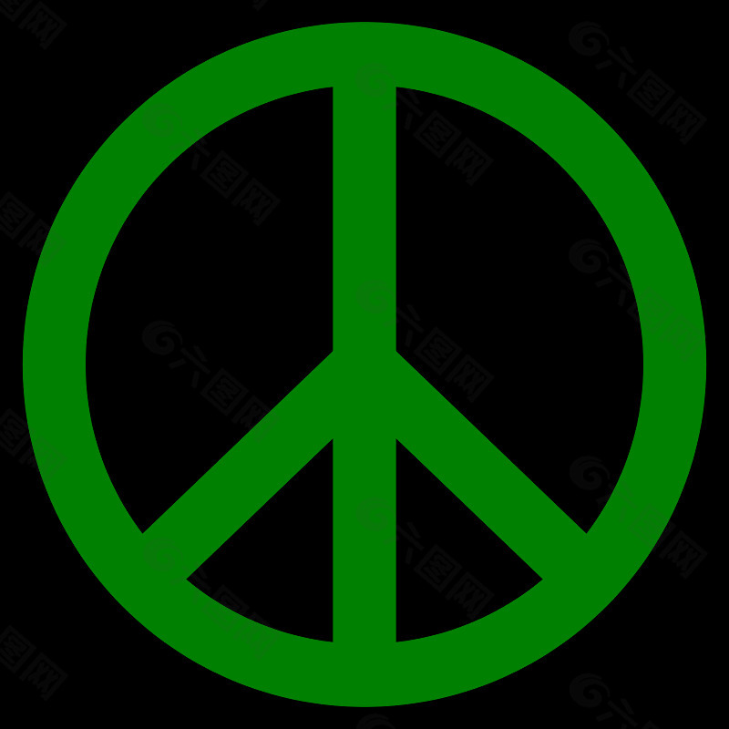 绿色和平的象征，黑色边框