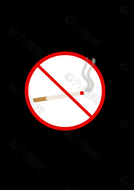 不吸烟的警告标志