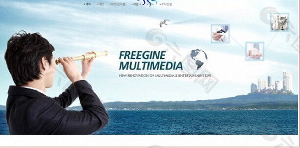多媒体技术服务网页模板