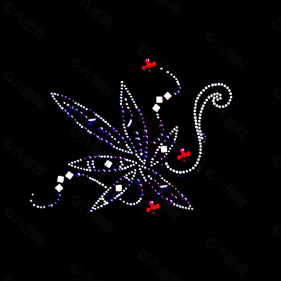 烫钻 植物 花 毛衣烫钻 免费素材