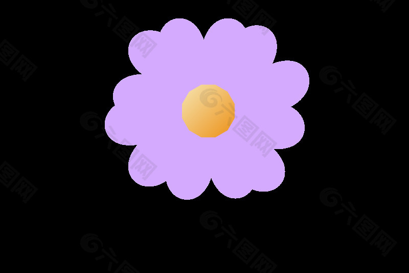 简单的紫色的花