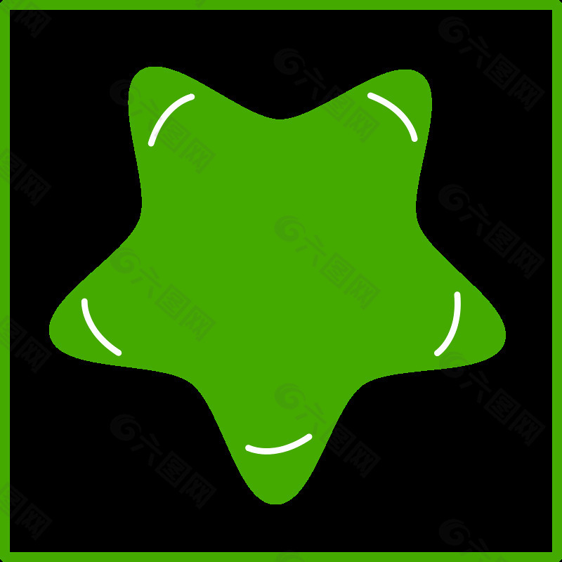 生态绿星图标