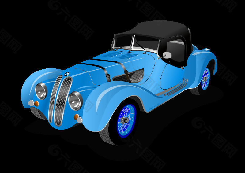宝马328跑车1938（蓝色）