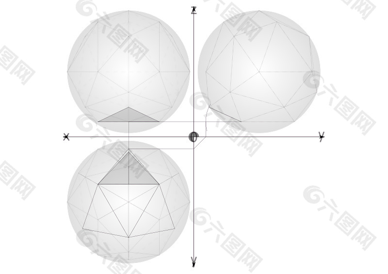 29网建设的测地线球体从四面体递归