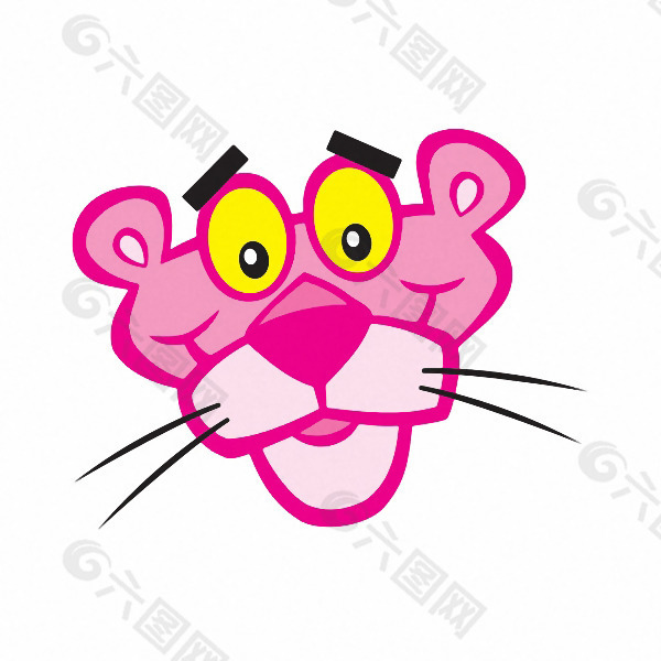 卡通形象 卡通动物 粉红豹 红色 免费素材产品工业素材免费下载(图片
