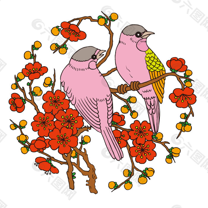 印花矢量图 古典花纹 复古风格 民族风格 免费素材