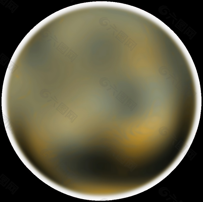 冥王星的270度的脸从哈勃太空望远镜