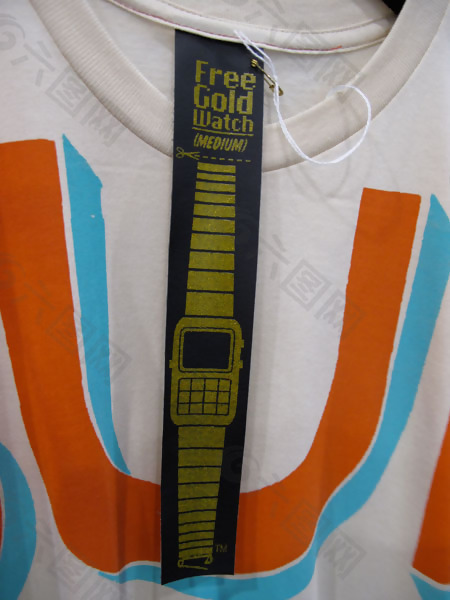 黄色 蓝色 图标 吊牌 服装商标 免费素材