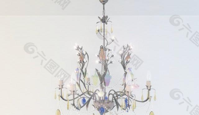 Chandelier with fruit 水晶吊灯 吊灯