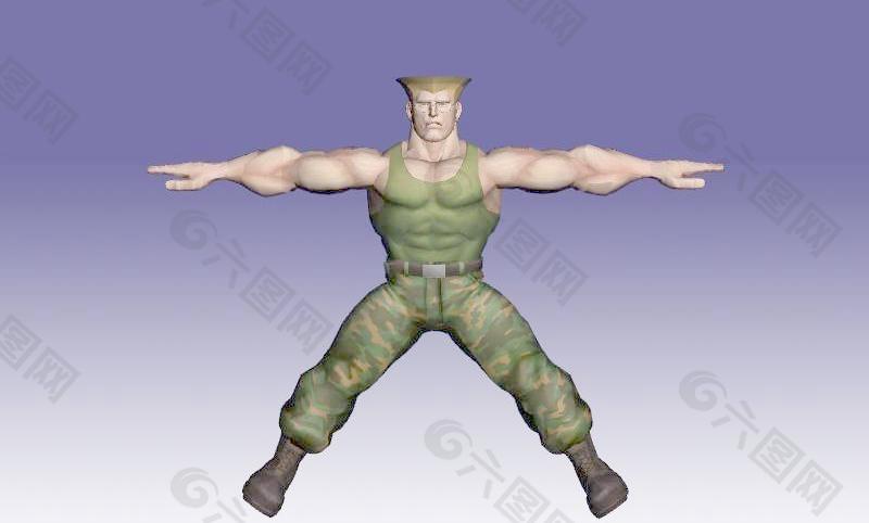 街头霸王四 街霸 Street Fighter IV 古烈（Guile）