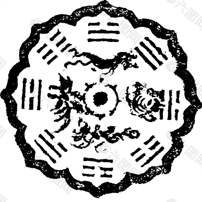 印花矢量图 古典花纹 免费素材