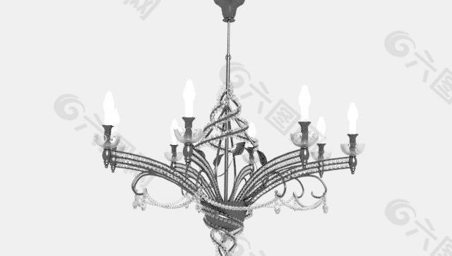 chandelier classic 0098 吊灯 螺旋形吊灯 水晶吊灯
