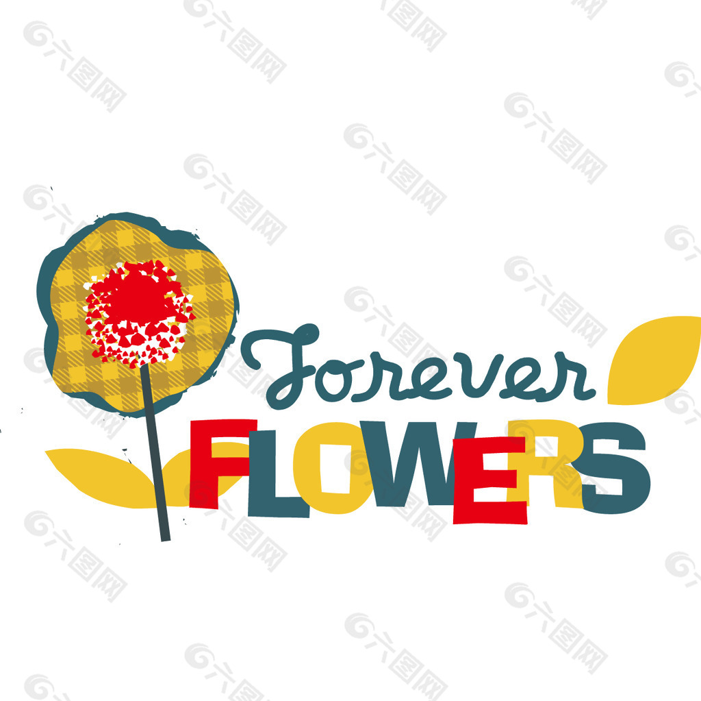 印花矢量图 色彩 文字 英文 免费素材