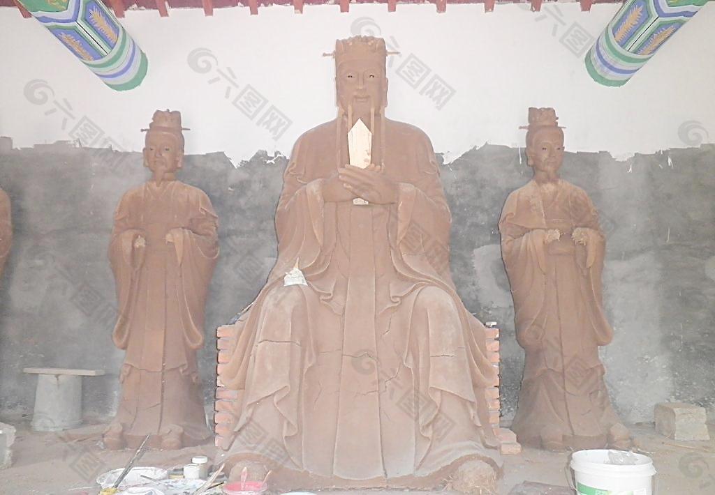 泥塑 天官赐福图片