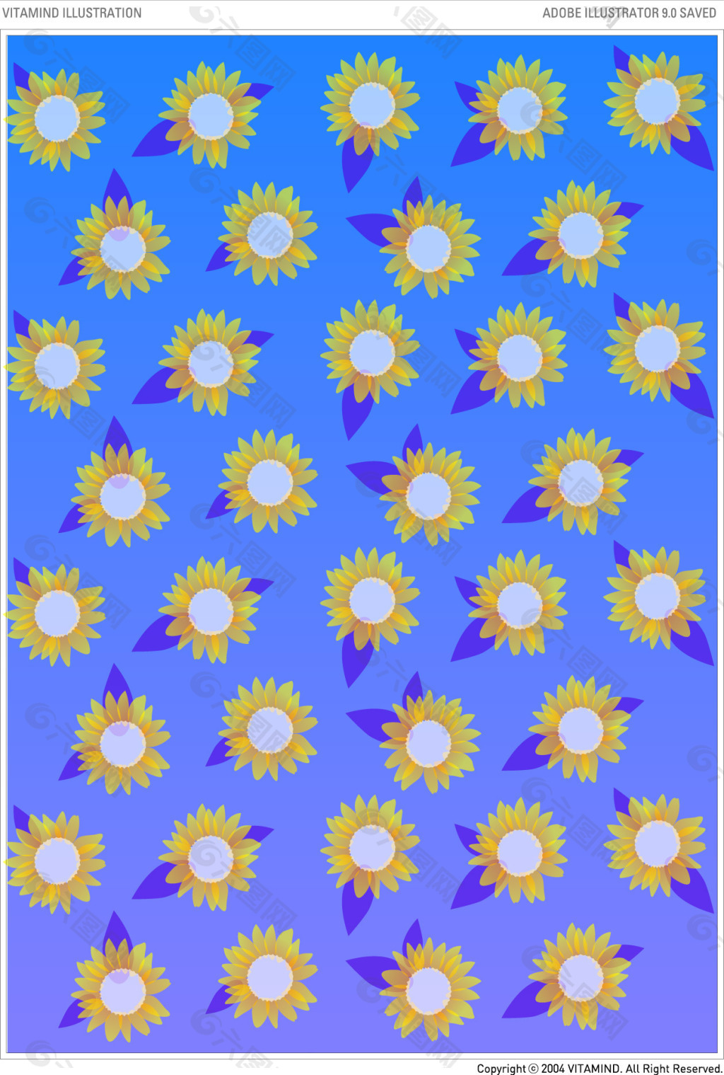 太阳花排列背景