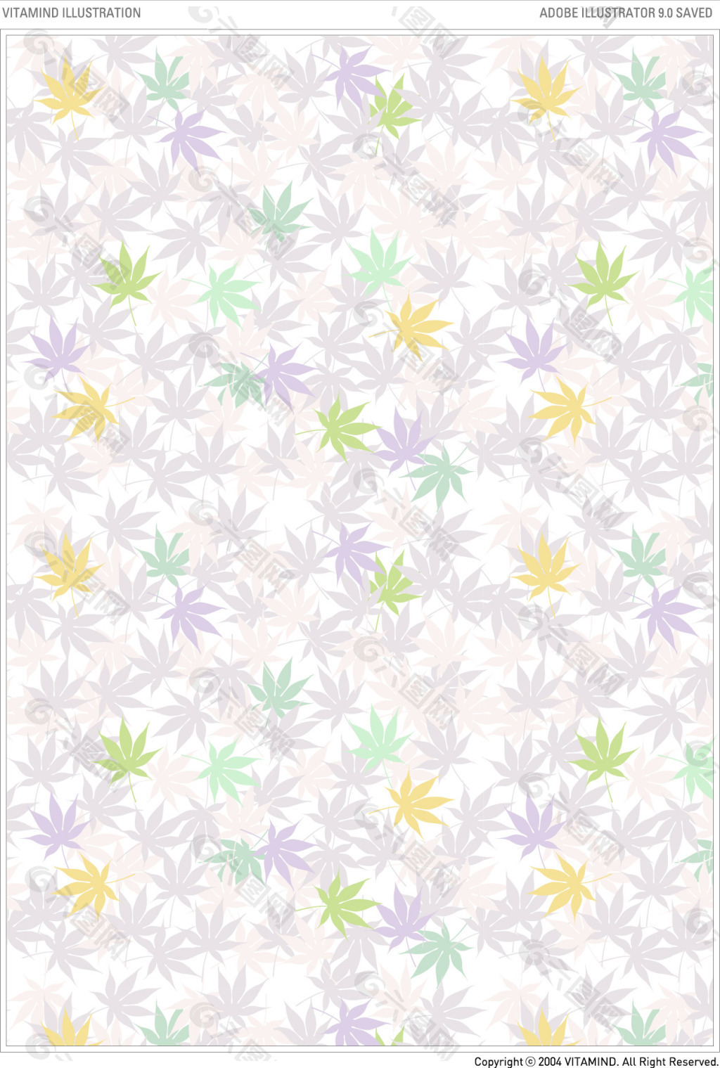 素雅枫叶背景