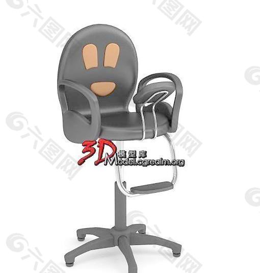 beauty parlour chair 理发店 美容院黑色升降椅子014