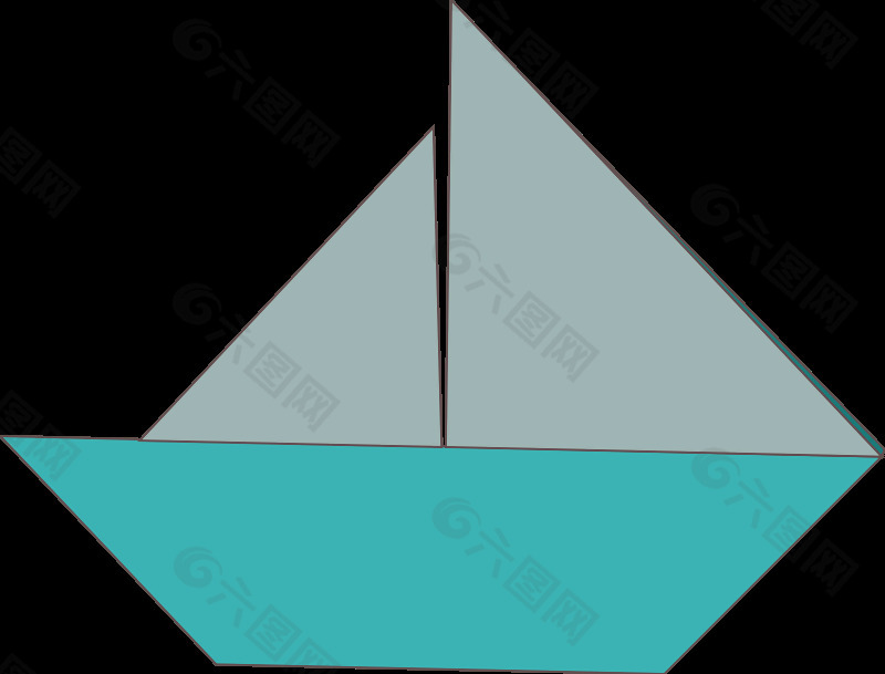 折纸帆船