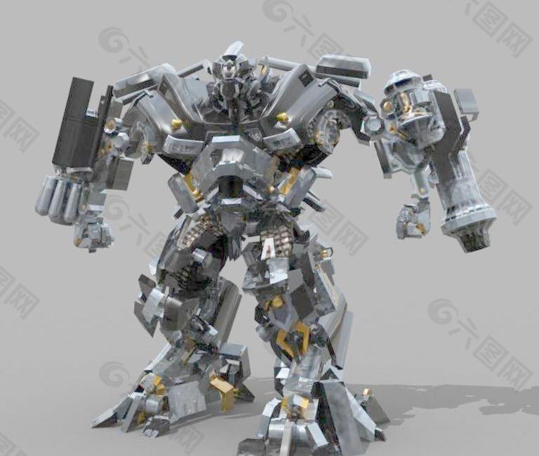 变形金刚（电影版）3D模型-Ironhide铁皮