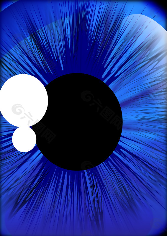 深蓝色的眼睛（Inkscape 0.48）