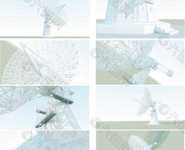 卫星锅 卫星天线 3D Industrial Buildings 018(高精度)