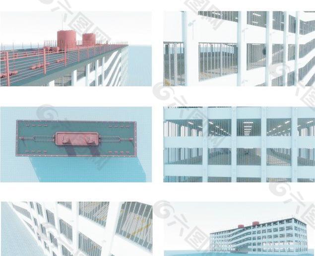 工业厂房 3D Industrial Buildings 023(高精度)