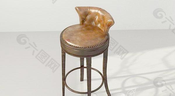 Classic Bar chair Leather wood 酒吧木椅 酒吧皮凳子