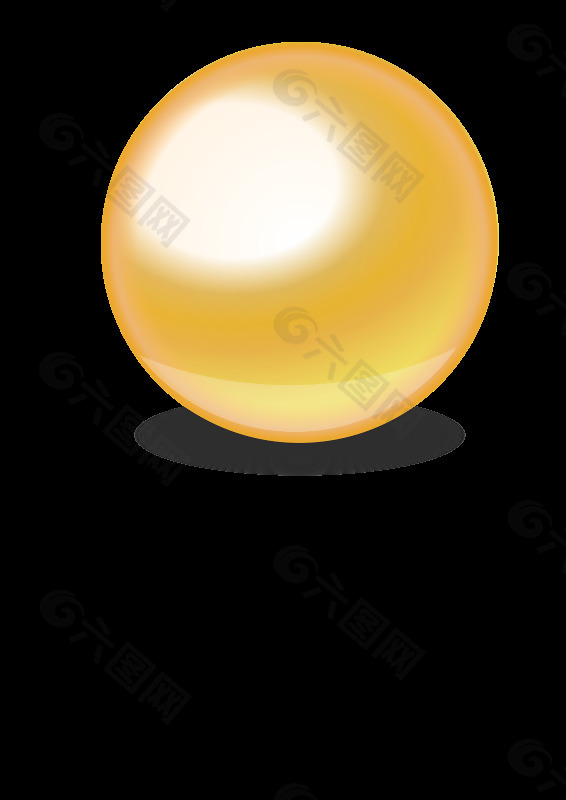 金色的球。