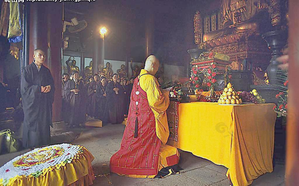 庐山东林寺的浴佛节图片