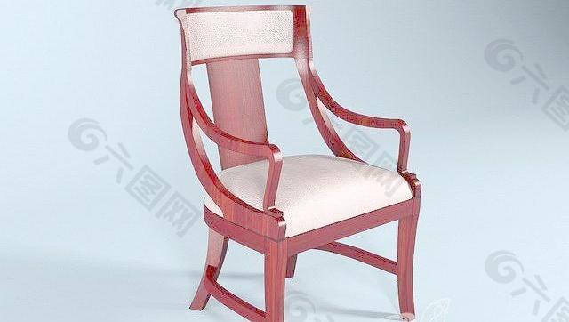 Chair Armchair Red 红色扶手椅子