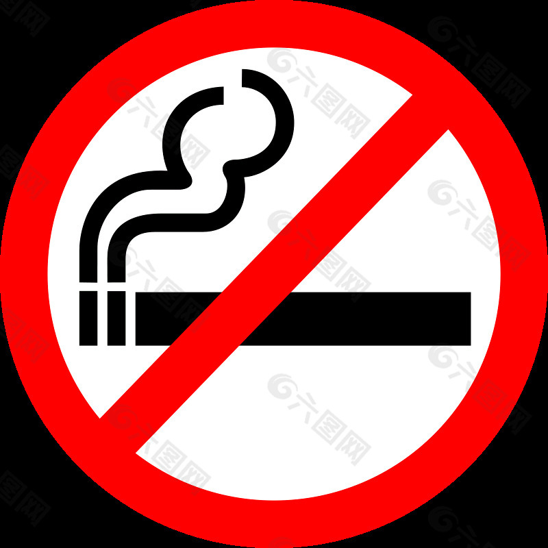 “禁止吸烟”的标志