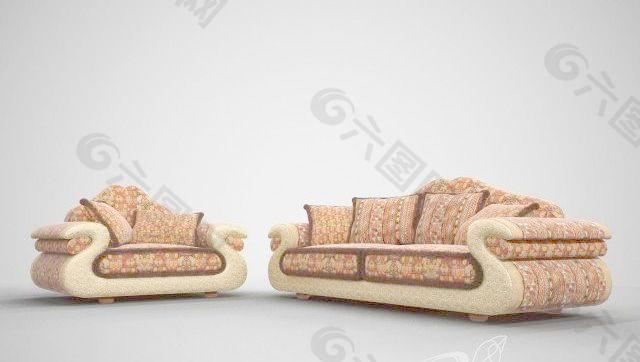 BM Style ASIA Sofa Armchair 亚洲风格一套华丽的沙发