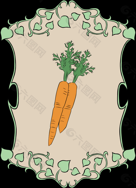 园林标识胡萝卜
