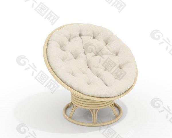 Armchair Rotang round 圆形藤椅