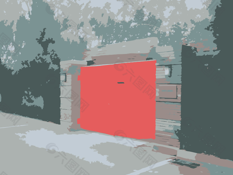 “红色的门在艾未未工作室