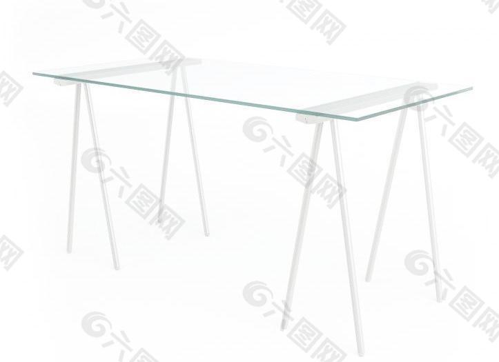 CASAMANIA Tables K4 简易支架玻璃长桌