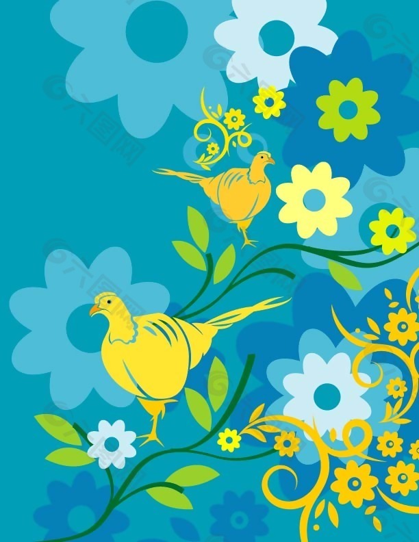 动物 鸟类 色彩 五彩斑斓 黄色 免费素材