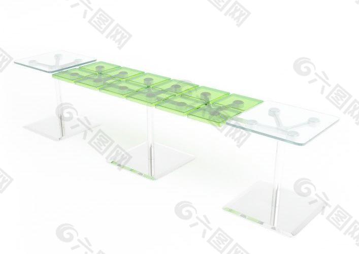 CASAMANIA  X-Tile 532 绿色格子塑料桌